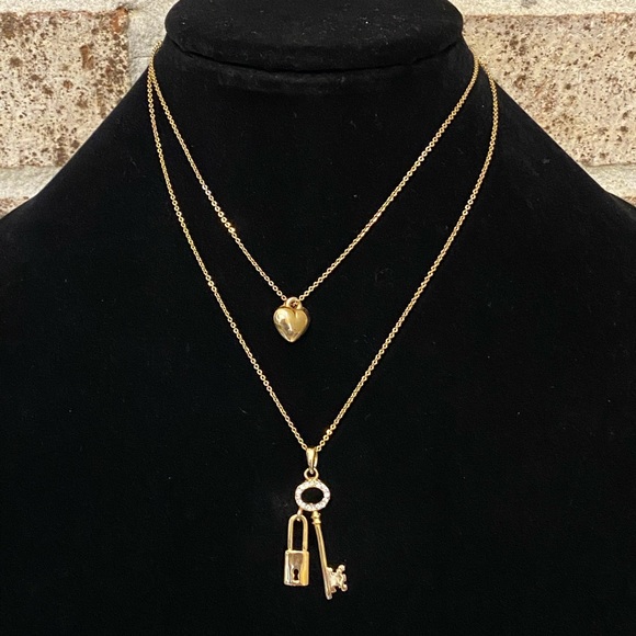 Set of necklace and bracelet gold tone - Picture 4 of 9